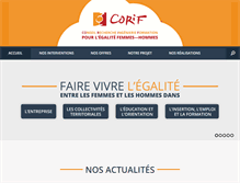 Tablet Screenshot of corif.fr